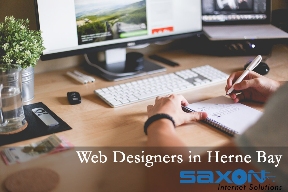 web designer at work