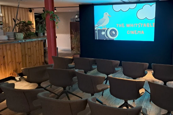 Back Projection screen at Whitstable Cinema