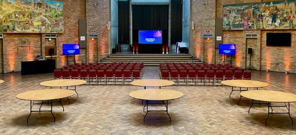 conference with screens