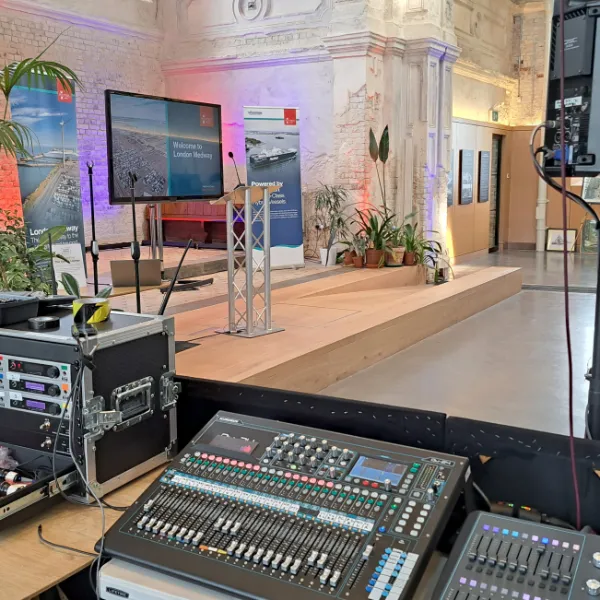 PA sound equipment hire for corporate clients